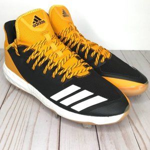 ADIDAS Yellow/Black Icon Gum Metal Baseball Cleats
